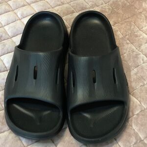 Hako men Black Slide Sandals